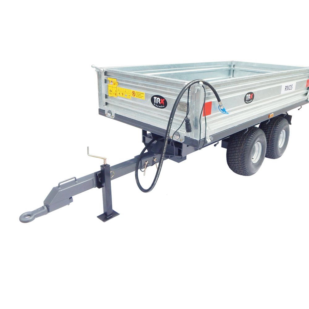 Trailer with lighting 2.5/2 + “double axle” dumping