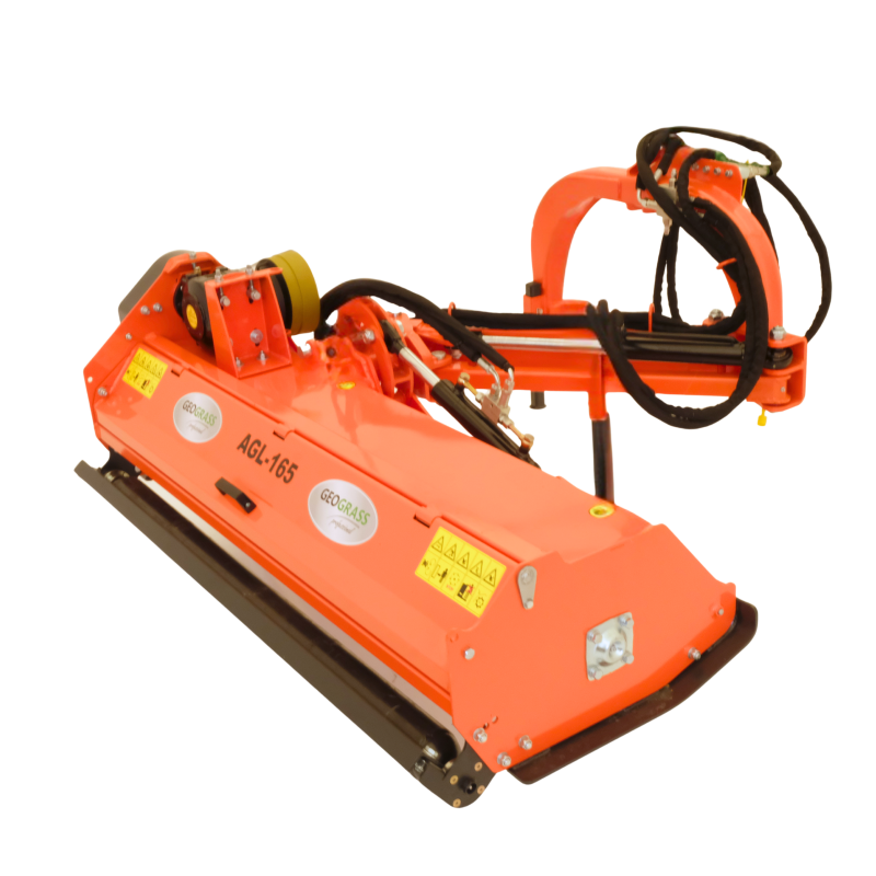 flail mower with an outreach arm AGL 165 GEOGRASS