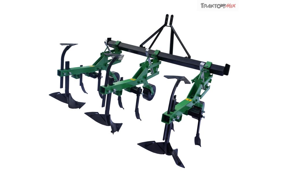 Weeder and ridging plough, type P414, three-section