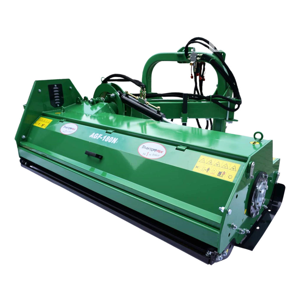 flail mower with an outreach arm AGF 220 with valves