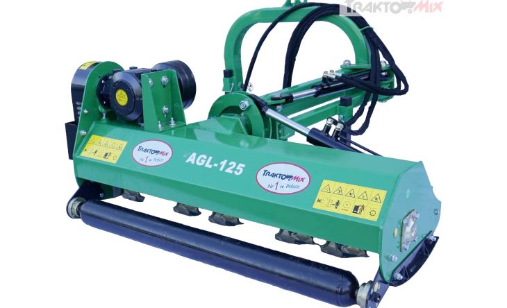 flail mower with an outreach arm AGL 125